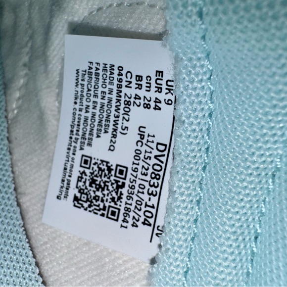 Nike Dunk Low Glacier Blue Men’s Size 10 - Picture 5 of 6